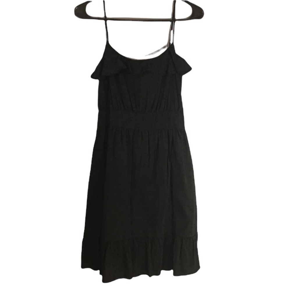 Y2K Sam & Max Strappy Black Polka Dot Sundress L